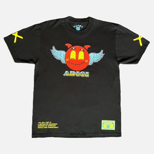 FLY WINGS GRIMMY -BLACK (T-SHIRT)